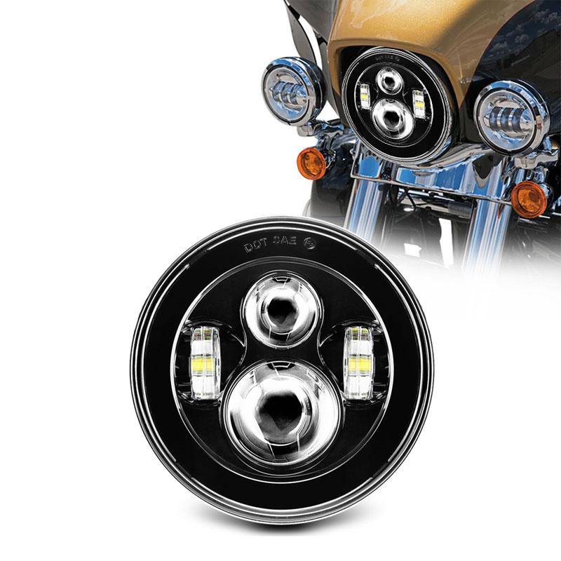 7 inch 4D 40W Round Motorcycle LED Headlights for Harley Davidson – Winunite